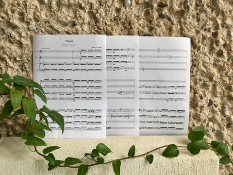 News! Digital sheet music for string quartet "Ellipses" by Vytautas V. Jurgutis now available