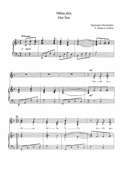Mūsų jūra – Music Lithuania